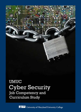 Report cover featuring a circuit board, a lock, and chain.