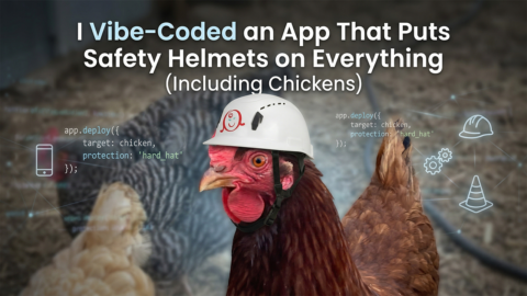 I Vibe-Coded an App That Puts Safety Helmets on Everything (Including Chickens)